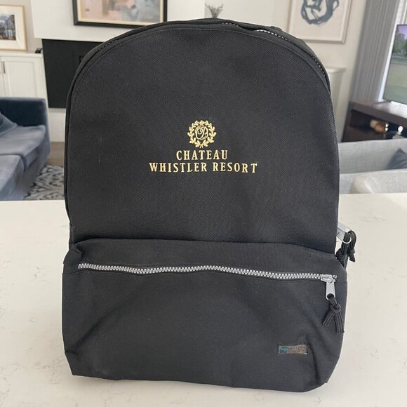 Canadian Pacific Chateau Whistler Resort Collectible Vintage Backpack Black NWOT - Picture 10 of 10